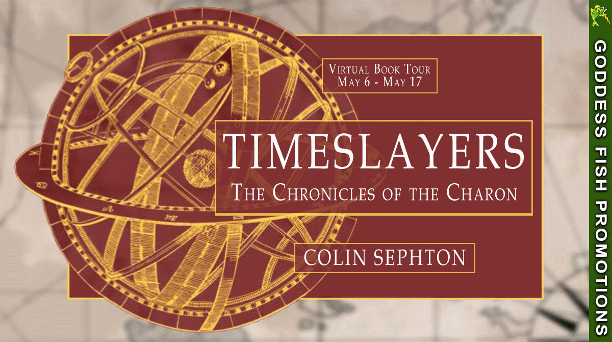 Logo which is the picture of the front cover of Timeslayers book