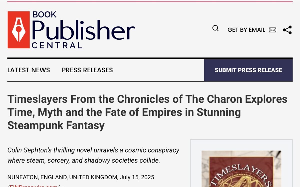 Press release screen shot from Book Publisher Central giving the first part of the press detail