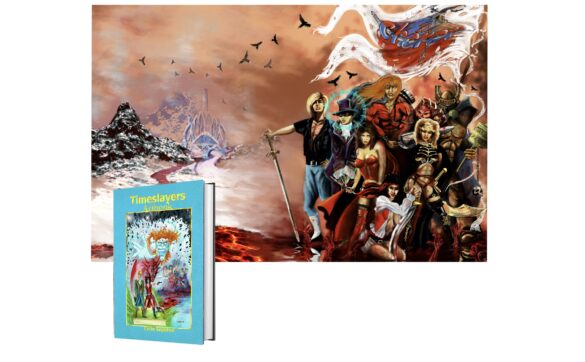 Banner showing the front cover of the Timeslayers Artbook